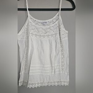 Lucky Brand White Lace Women's Blouse